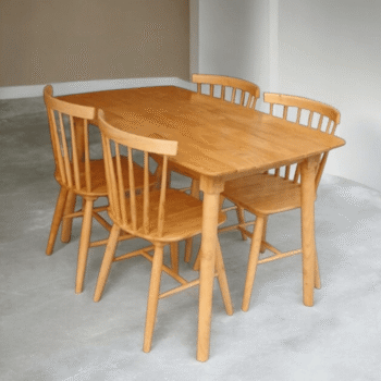 Bàn ăn gỗ 4 ghế MS 3089 10 Bàn ăn gỗ 4 ghế MS 3089