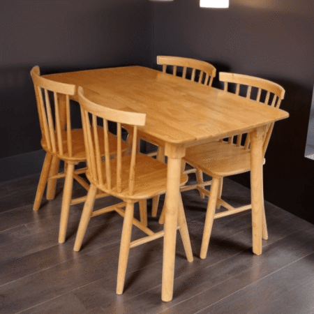 Bàn ăn gỗ 4 ghế MS 3089