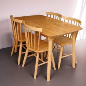 Bàn ăn gỗ 4 ghế MS 3089