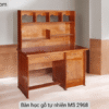 Bàn học gỗ tự nhiên MS 2968 2 Bàn học gỗ tự nhiên MS 2968
