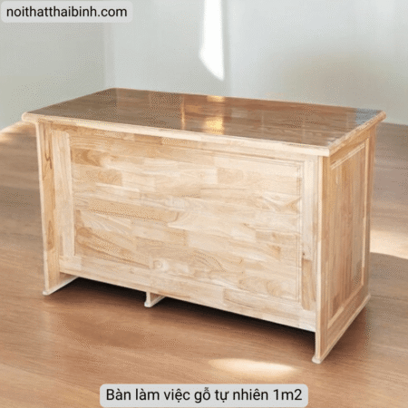 Bàn làm việc gỗ tự nhiên 1m2 MS 2967 11 Bàn làm việc gỗ tự nhiên 1m2 MS 2967