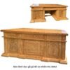 Bàn lãnh đạo gỗ gõ đỏ tự nhiên MS 3063 2 Ban lanh dao go go do tu nhien 3063 1