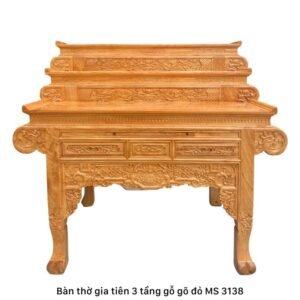 Ban tho gia tien 3 tang go go do MS 3138 1