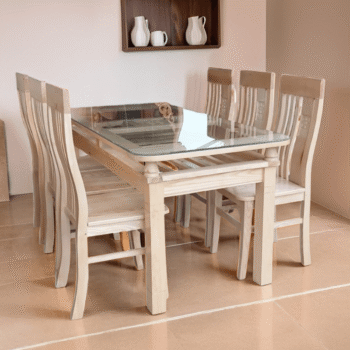 Bộ bàn ăn gỗ sồi tự nhiên MS 3098