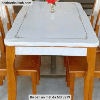 Bộ bàn ăn mặt đá MS 3219