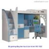 Bộ giường tầng tủ bàn học cho bé MS 1052 Giá bán = 14.500.000 đ 2 Bo giuong tang ban hoc tu ao tre em 1052