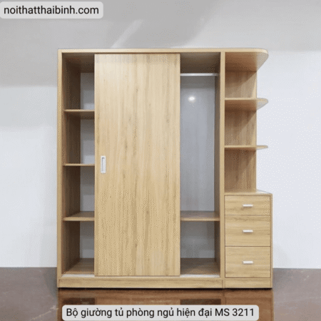 Bộ giường tủ phòng ngủ hiện đại MS 3211 7 Bộ giường tủ phòng ngủ hiện đại MS 3211