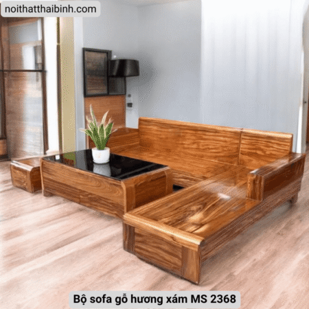 Bộ sofa gỗ hương xám MS 2368