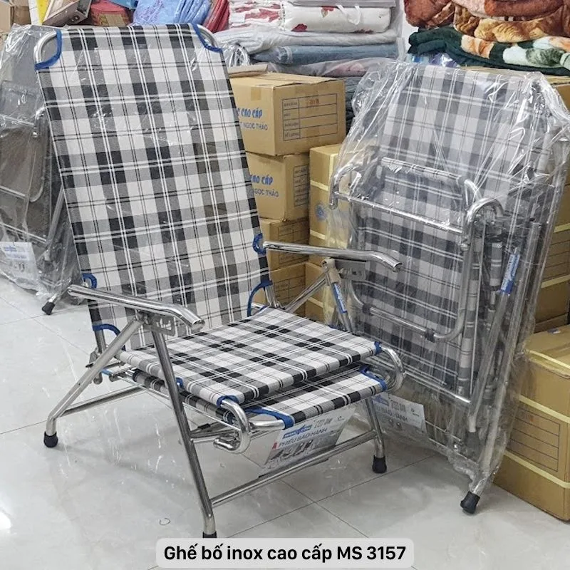 Ghế bố inox cao cấp MS 3157 | Thương Hiệu THÀNH CÔNG Chính Hãng