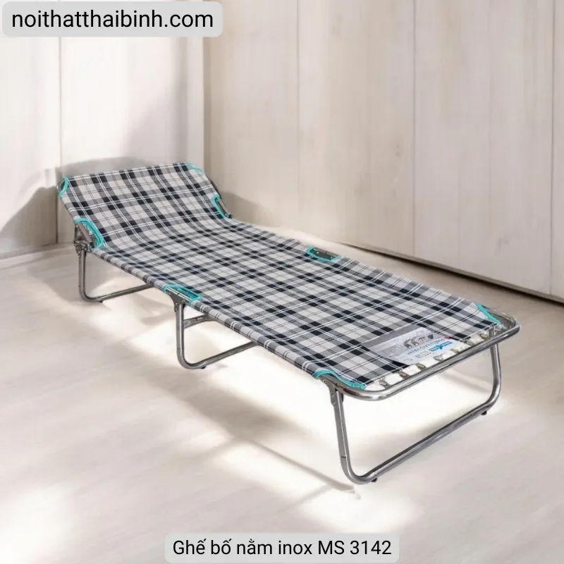 Ghế bố nằm inox MS 3142 | Thương hiệu THÀNH CÔNG Chính Hãng