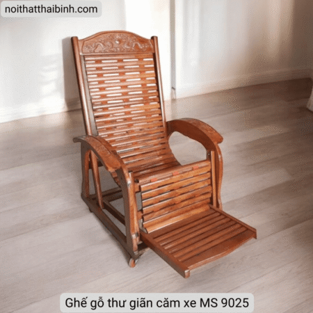 Ghế gỗ thư giãn căm xe MS 9025