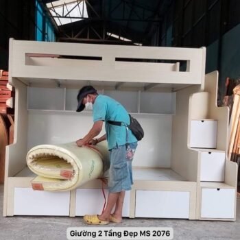 Giường 2 tầng đẹp MS 2076