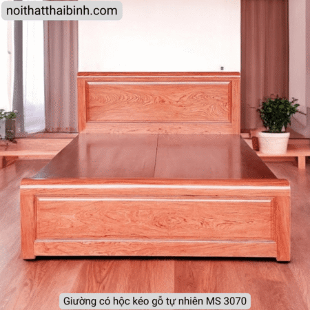 Giường có hộc kéo gỗ tự nhiên vân hương đá MS 3070 9 Giường có hộc kéo gỗ tự nhiên vân hương đá MS 3070