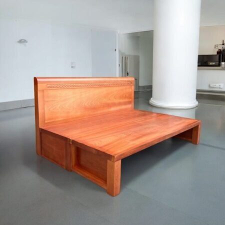 Giường gấp gỗ xoan đào tự nhiên MS 3195 9 Giường gấp gỗ xoan đào tự nhiên MS 3195