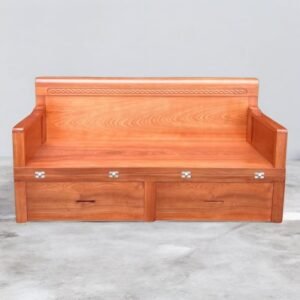 Giường gấp gỗ xoan đào tự nhiên MS 3195 8 Giuong go gap 2
