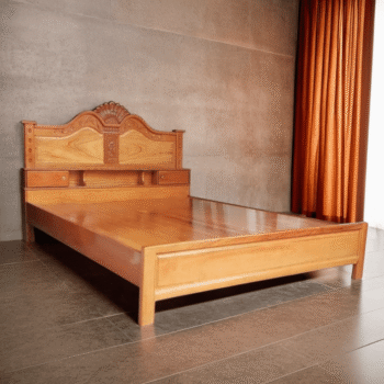 Giường gỗ gõ đỏ tự nhiên MS 1961