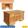Bàn làm việc gỗ gõ đỏ 1m2 MS 2497