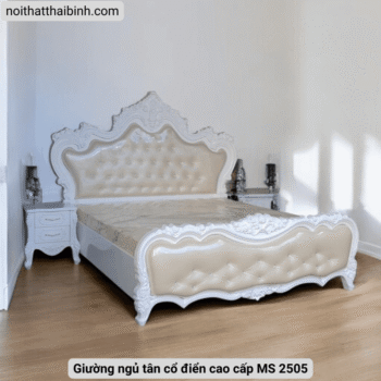 Giường ngủ tân cổ điển cao cấp MS 2505