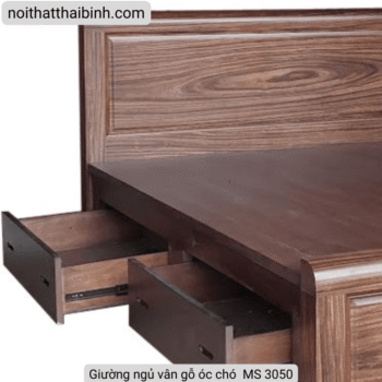 Giường gỗ tự nhiên cao cấp MS 3050