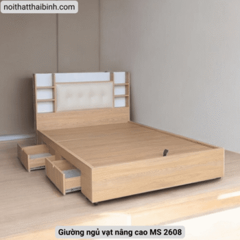 Giường ngủ vạt nâng cao MS 2608