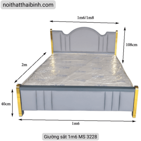 Giường sắt 1m6 MS 3228 10 Giường sắt 1m6 MS 3228