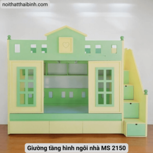 Giường tầng hình ngôi nhà MS 2150 8 Giường tầng hình ngôi nhà MS 2150