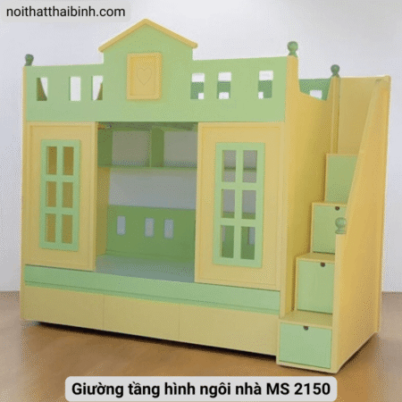 Giường tầng hình ngôi nhà MS 2150 9 Giường tầng hình ngôi nhà MS 2150