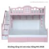 Giường tầng trẻ em màu hồng MS 2928 2 Giường tầng trẻ em màu hồng MS 2928