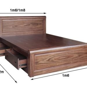 Giường gỗ tự nhiên cao cấp MS 3050