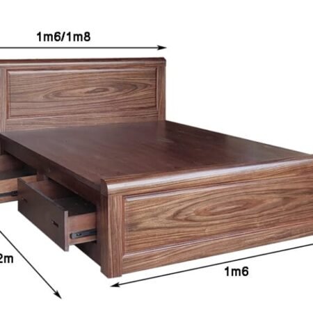 Giường gỗ tự nhiên cao cấp MS 3050