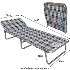 Ghế bố nằm inox MS 3142 | Thương hiệu THÀNH CÔNG Chính Hãng 11 Ghế bố nằm inox MS 3142 | Thương hiệu THÀNH CÔNG Chính Hãng
