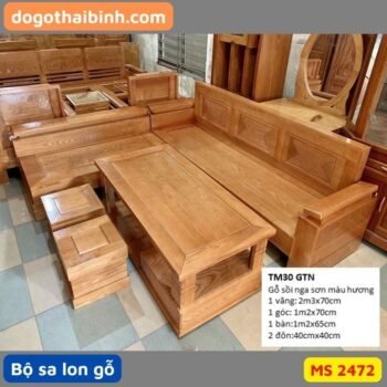 Bộ salon gỗ MS 2472