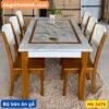 Bộ bàn ăn gỗ mặt đá MS 2475 12 MS 2475
