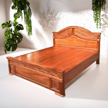 Mẫu giường gỗ xoan đào đẹp MS 3187 10 Mẫu giường gỗ xoan đào đẹp MS 3187