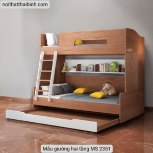 Mẫu giường hai tầng MS 2351 8 Mau giuong hai tang MS 2351