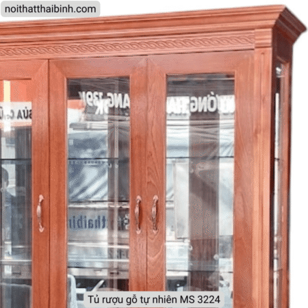 Tủ rượu phòng khách gỗ tự nhiên MS 3224
