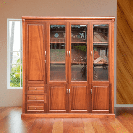 Tủ tài liệu gỗ xoan đào tự nhiên MS 3192 8 Tủ tài liệu gỗ xoan đào tự nhiên MS 3192