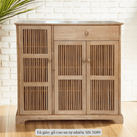 Tủ giày gỗ cao su tự nhiên MS 3189
