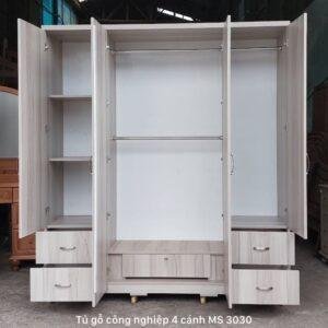 Tủ gỗ công nghiệp 4 cánh MS 3030