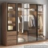 Tủ quần áo cửa kính cường lực MS 3044 3 Tủ quần áo cửa kính cường lực MS 3044