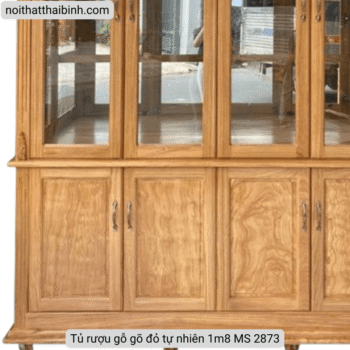 Tủ rượu gỗ gõ đỏ tự nhiên 1m8 MS 2873