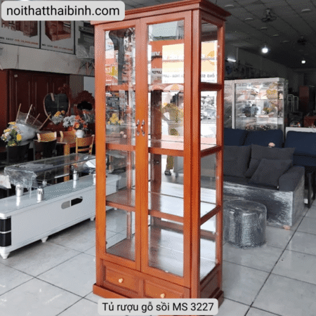 Tủ rượu gỗ sồi MS 3227