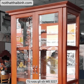 Tủ rượu gỗ sồi MS 3227