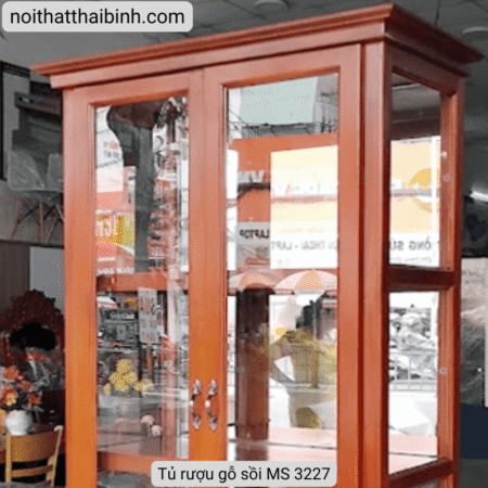 Tủ rượu gỗ sồi MS 3227