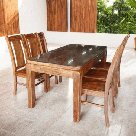 Bàn ăn 6 ghế gỗ hương xám MS 2952 15 Bàn ăn 6 ghế gỗ hương xám MS 2952