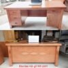 Bàn làm việc gỗ tự nhiên MS 2405 2 ban lam viec go 2405
