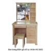 Bàn trang điểm gỗ sồi tự MS 3093 | GIAO HỎA TỐC TPHCM 2 ban trang diem go soi tu nhien 3093 4