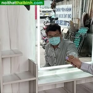 Bàn trang điểm kính đèn cảm ứng MS 2145 8 Bàn trang điểm kính đèn cảm ứng MS 2145