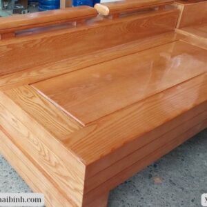 Bộ salon góc gỗ sồi tự nhiên MS 3057 9 Bộ salon góc gỗ sồi tự nhiên MS 3057