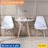 Bộ bàn tròn 2 ghế cao cấp MS 2551 | GIAO HỎA TỐC TPHCM 2 bo ban an 1m2 2550 1